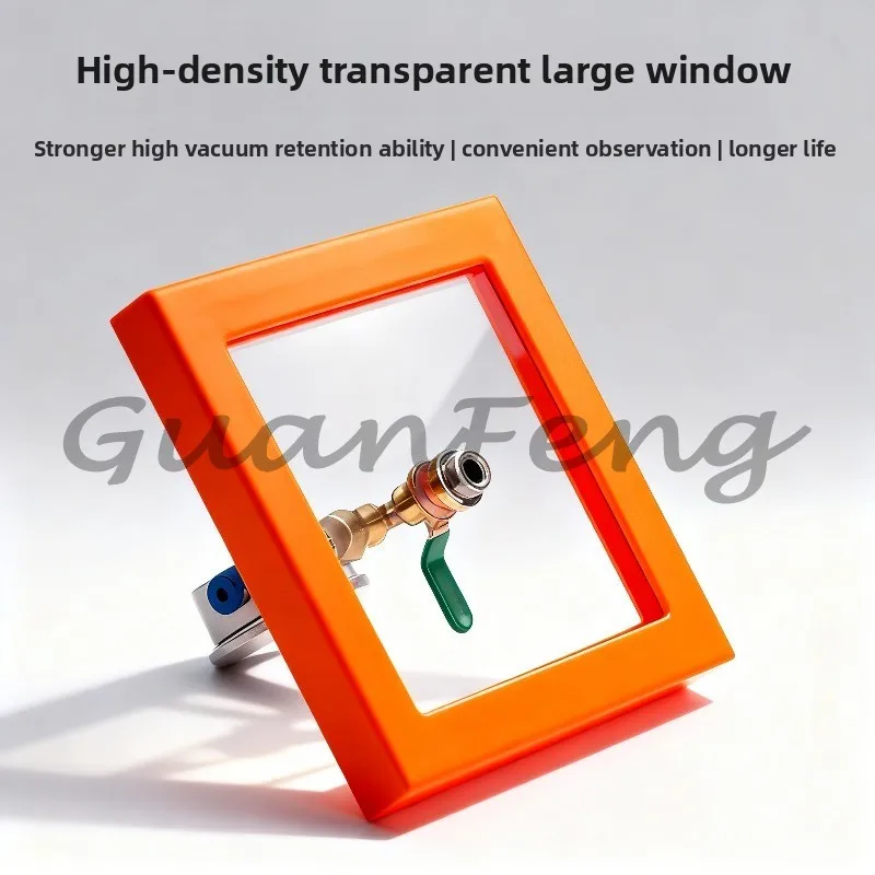 Glass 6L Vacuum Defoaming Chamber, Transparent Degassing Bucket for Epoxy, Silicone and AB Glue