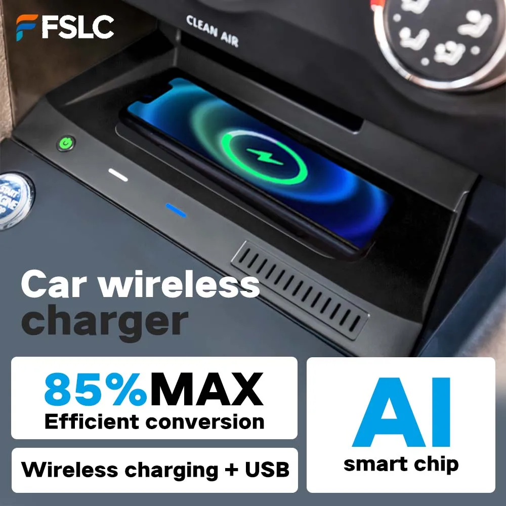 ⭐Genuine⭐Car Wireless Charger Applicable To Volkswagen Tiguan L / Tiguan X / Tharu 2017-2022 15W Fast Charging Cars Accessories