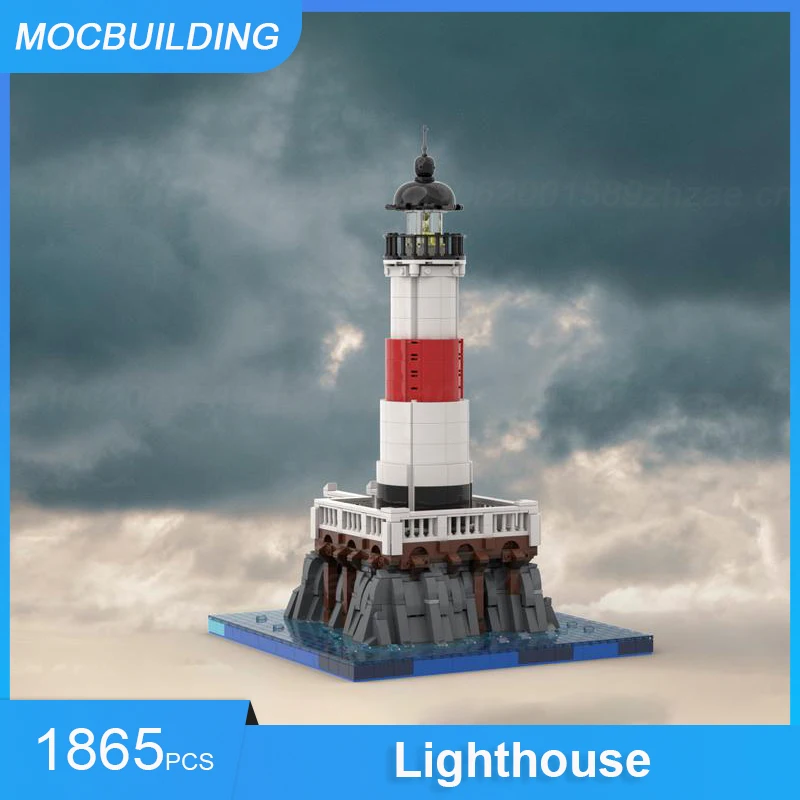 

MOC Building Blocks Lighthouse Model Architecture DIY Assemble Bricks Educational Creative Toys Collection Xmas Gifts 1865PCS