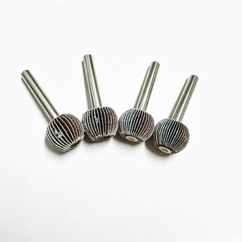 16er-Pack Schleifpapier-Fächerscheiben, 20/30/40/50 mm Durchmesser, 60/80/120/180 Körnung, 1/4" (6 mm) Schaft, Vollsortiment Testmusterset, Schleifwerkzeuge – Detail 4