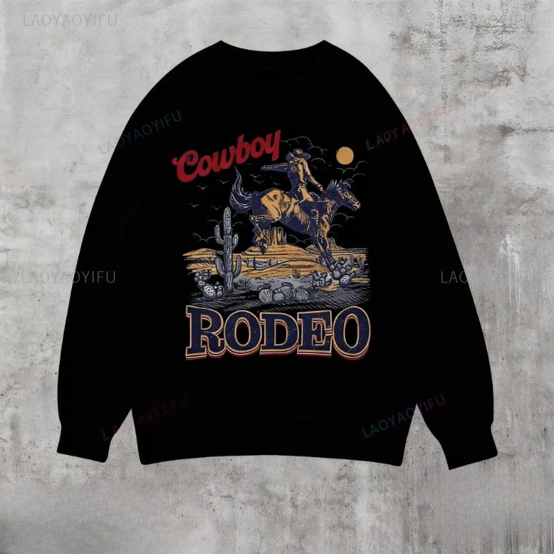 

Cowboy 90s Vintage Sweatshirt Retro Country Sweatshirt Horse Year Christmas Hoodie Men's Women Pullover Shirt Funny Gift