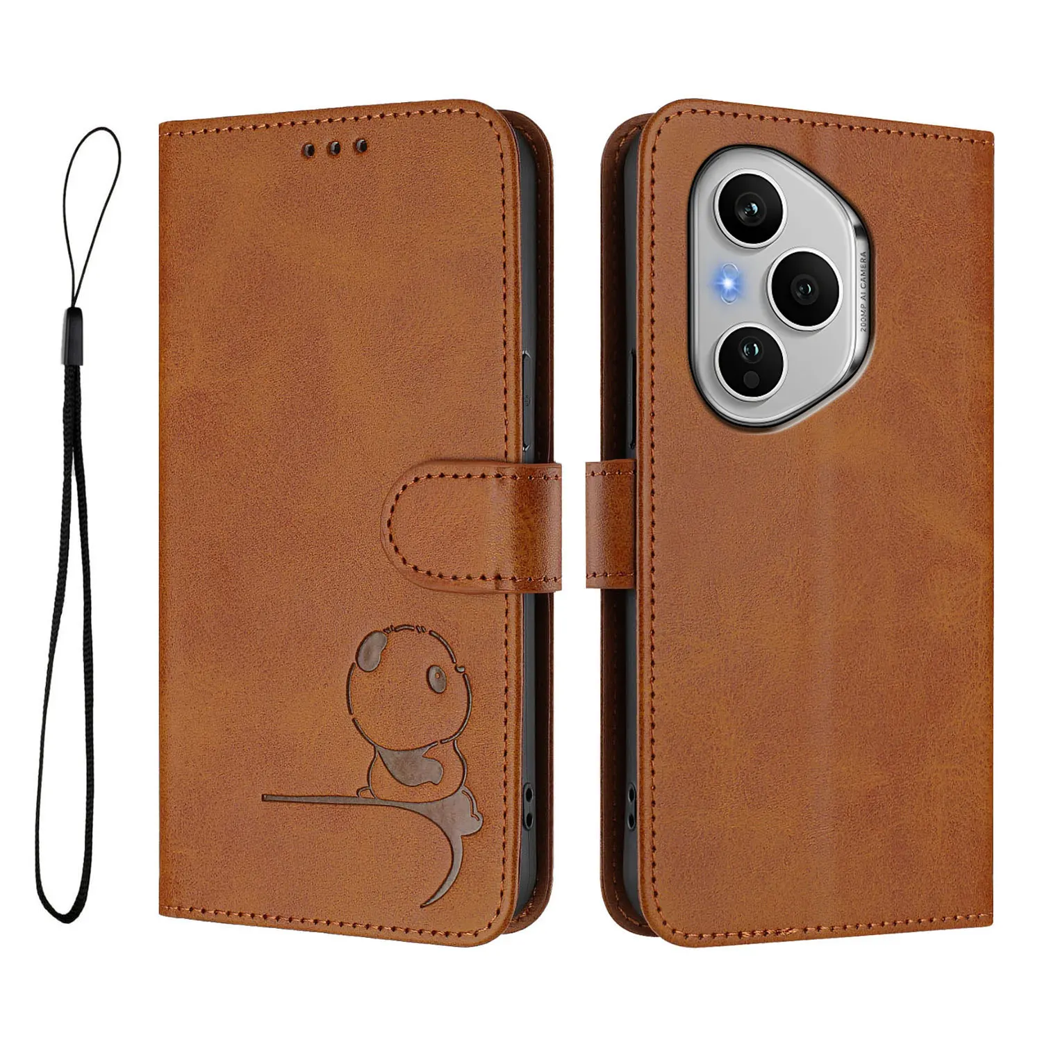 3D Bär Leder Telefon Brieftasche Fall Buch Für Honor 400 200 Pro 90 70 20 Lite X9c X8c X7c X6c X9b X8b X7b X6b X9a X8a X6a X9 Abdeckung