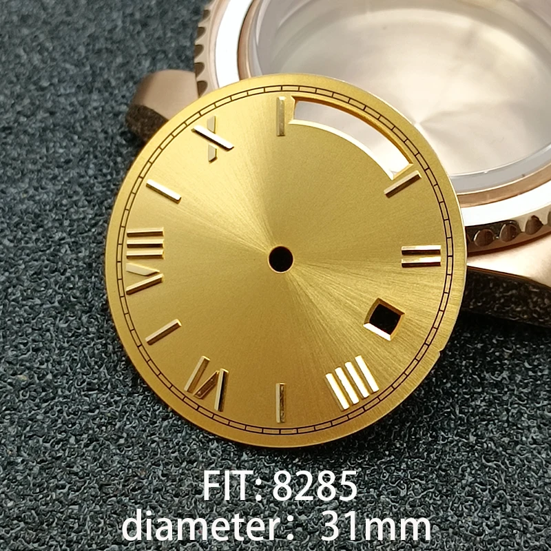 31MM DIAMETER SINGLE DATE STERILE WATCH DIAL MODIFIED DIAL FOR 8285 MOVEMENT ACCESSORIES WATCH PARTS WATCH PARTS