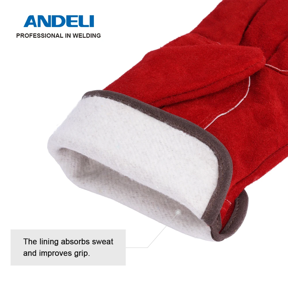 ANDELI 27cm Welding Glove Multifunctional Welding Work Gloves Protective Gloves for Welders Against Scalding images - 6