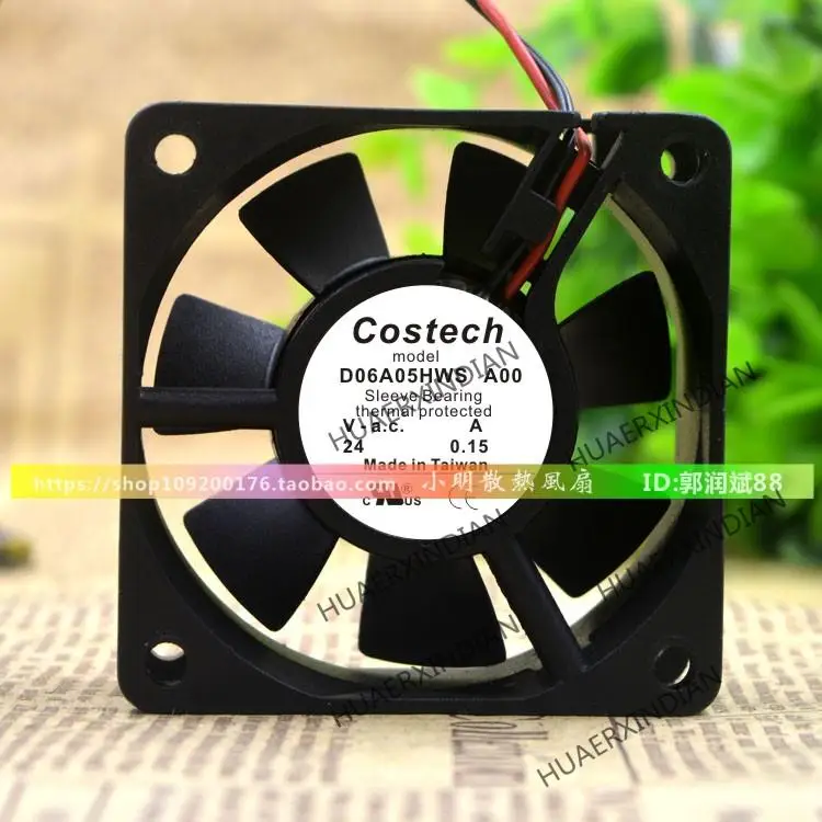 New D06A05HWS A00 DC24V 0.15ACOSTECH 6CM Cooling Fan Assembly Kit