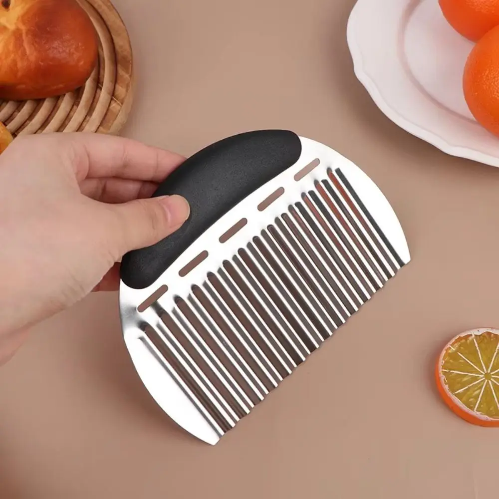 Multifunctional Wave Shape French Fries Cutter Ergonomic Handle Heavy Duty Potato Cutter Durable Vegetable Chopper for Fruits