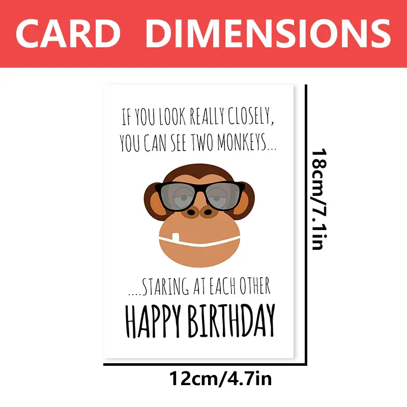 1pc, Greeting birthday card, funny and creative birthday card, suitable for family and friends, a gift card for family, friends