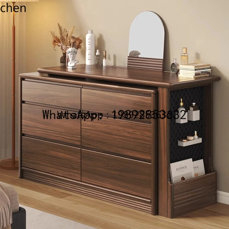 

X4 solid wood dresser bedroom simple light luxury makeup table bedside chest dresser integrated