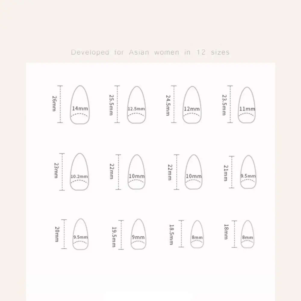 24 Stück Maniküre Lange Mandel Falsche Nägel Vergoldete Blume Perle Französisch Press on Nails Abnehmbare Stern Schleife Fake Nials DIY