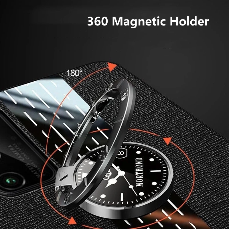 Magnetic Case For OnePlus Nord 3 5G Holder Ring Phone Cover For One Plus Nord3 ACE 2V TPU Soft Leather Shell Shockproof Bumper