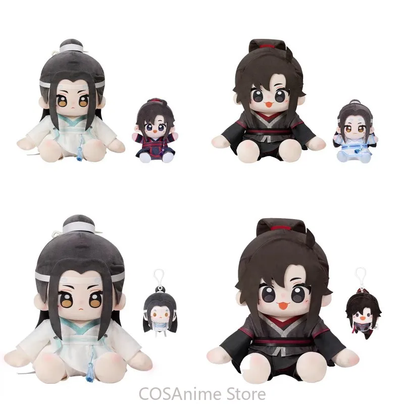 

MDZS Mo Dao Zu Shi Lan Wang Ji Wei Wuxian Figure 40cm Anime Cosplay Plush Model Cartoon Sitting Posture Pillow Plushie Body Gift