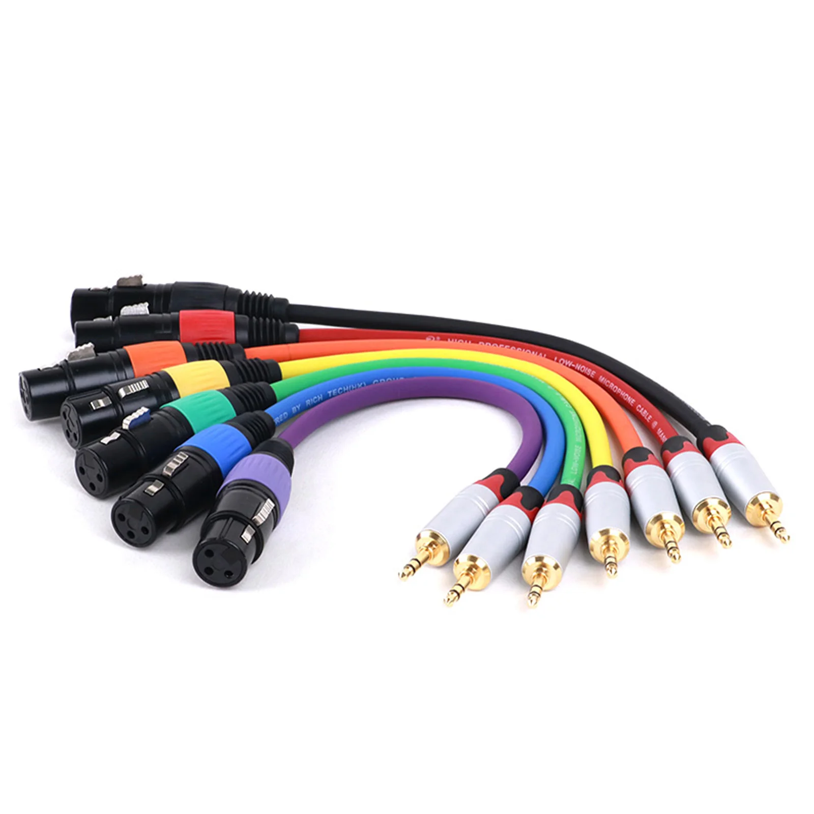 1PC 3.5mm(1/8) Male TRS Jack to XLR Female/Male Plug Cable Audio Cable For Guitar Microphones Speakers Sound Consoles Amplifier