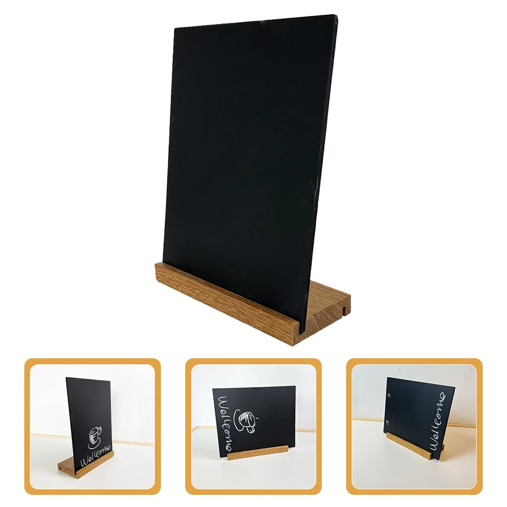 

Small Blackboard Signs Display Desktop Party Chalkboard Table Portable Wood Menu Message Wooden