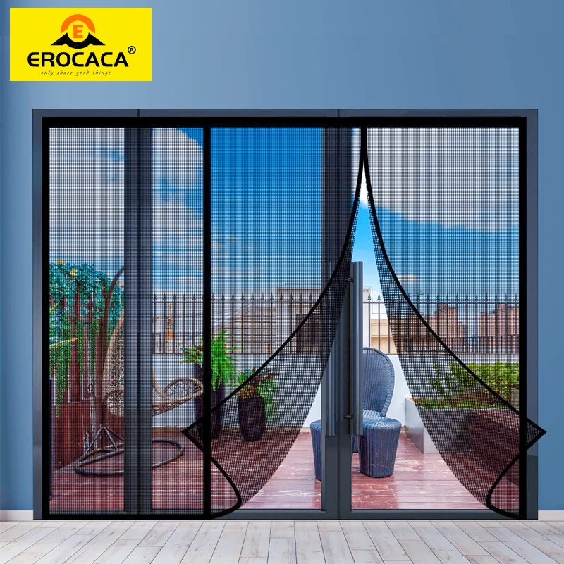 

EROCACA Magnetic Door Curtain,Anti-mosquito And Insect-Proof Automatic Closing Invisible Gauze ,Large-Size Custom Door Curtain