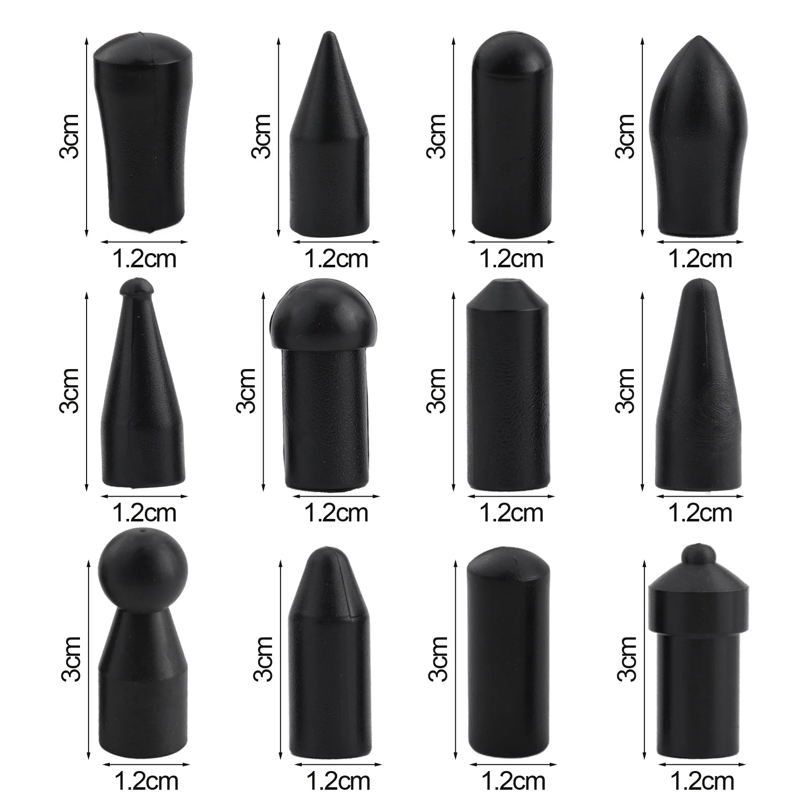 

12pc/set Dent Repair Head Relacement Paintless Dent Repair Tool Dent Hail Puller Hood Door Fenders Car Dent Removal Tool