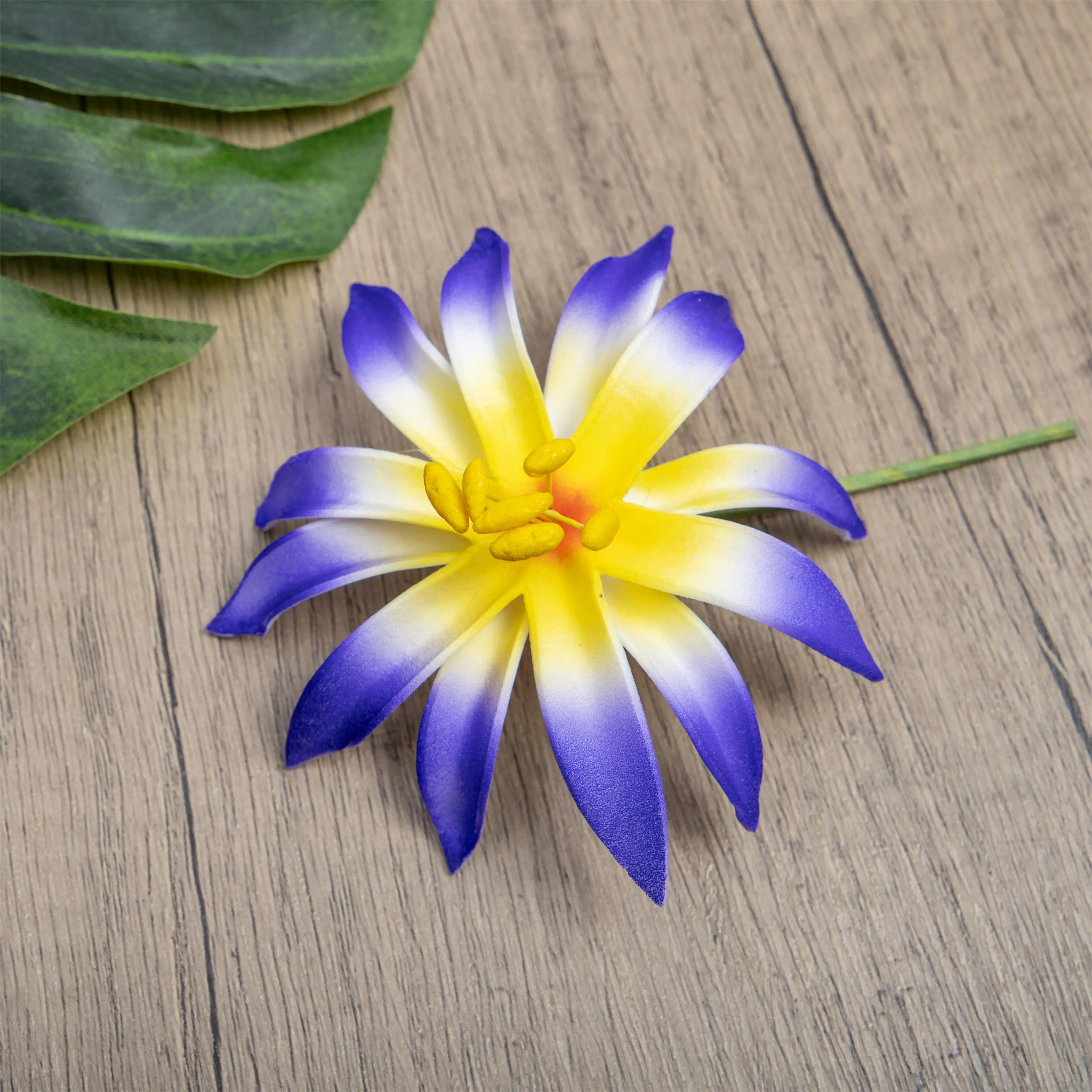 6 pçs espuma aranha lírio artificial plumeria ilha havaí orelha escolher cabeça flor de cabelo para festa de casamento