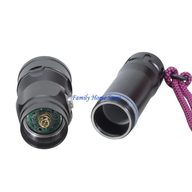 

P0uf 1500LM Diving Flashlight для разведки моря под водой Текстура светло -металла.