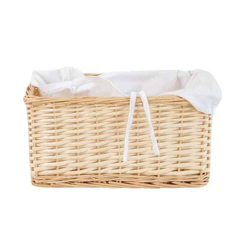 

Multi-functional Toy Basket Rattan Woven Organizer For Cosmetics Cloth Art Lining Storage Baskets Versatile Scene Fruit Basket