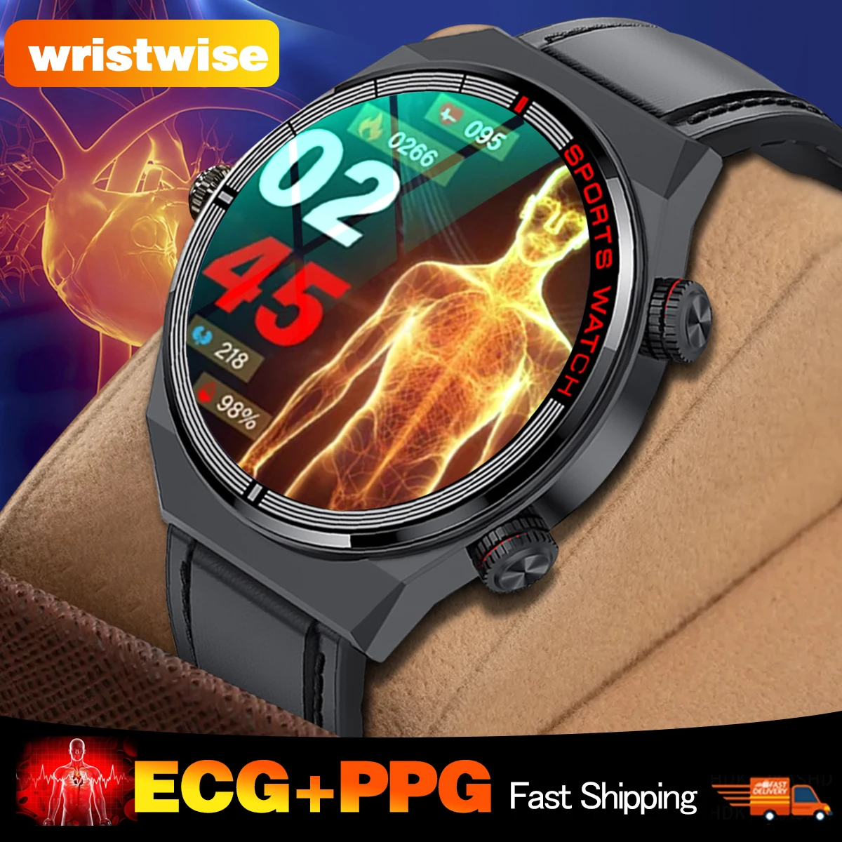 New Smart Watch Men ECG PPG electronic watches Bluetooth Call Fitness Tracker Al Smart Voice NFC Heart Rate Waterproof  Watch