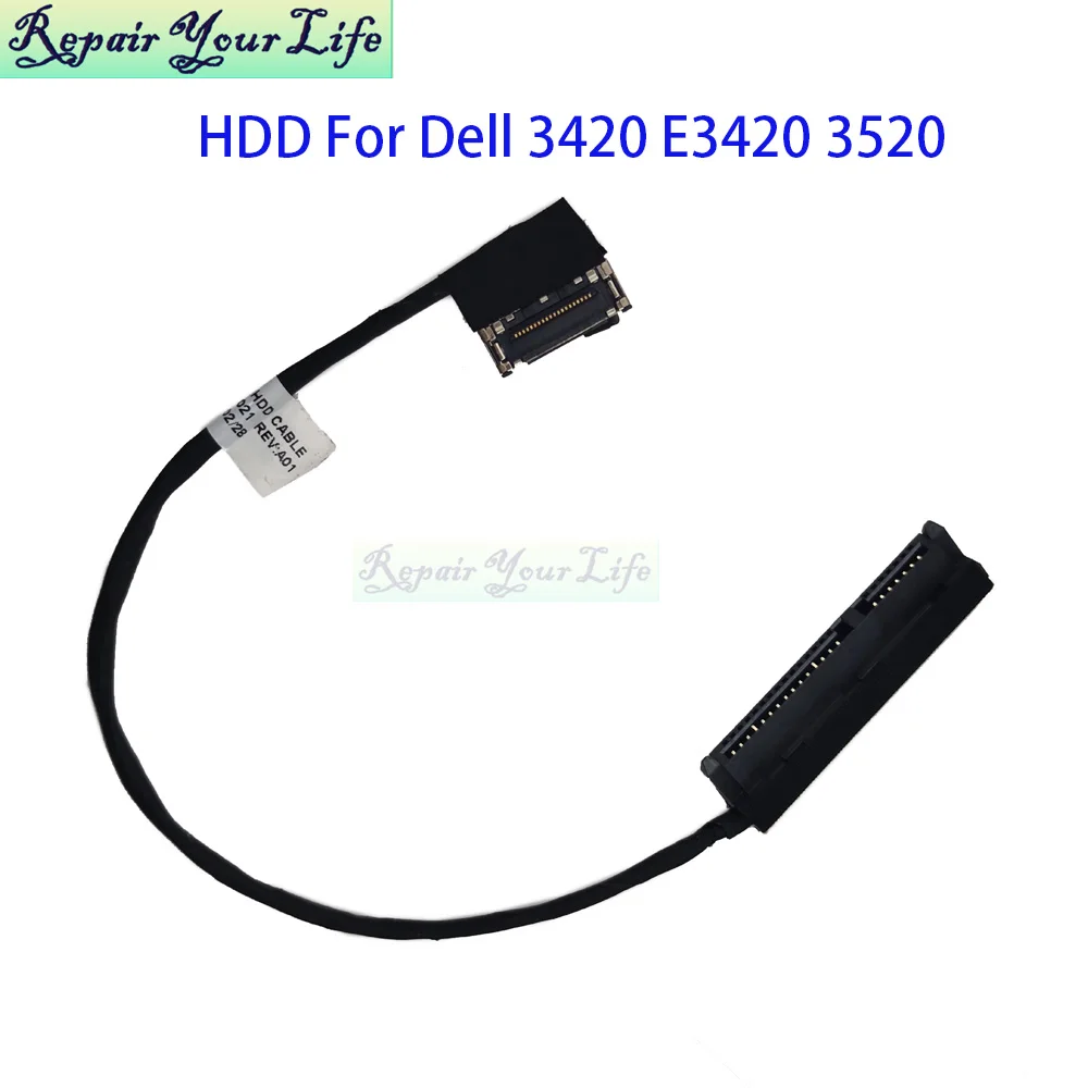 K8TGP HDD Hard Drive Cable For Dell Latitude 14 3420 E3420 3520 Notebook SATA SSD Conector De Disco Duro 0K8TGP 450.0NF0D.0021