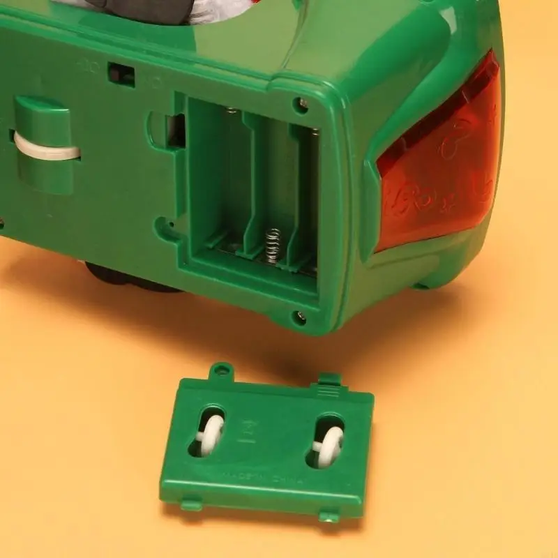 

N84E Electric Christmas Santa Moving Doll Playing Drums with Music Christmas Decorations Musical Toy for Children