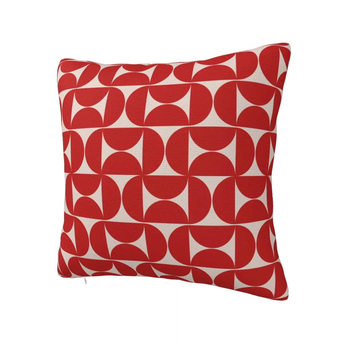 Mid Century Modern Abstract Pattern Red Pillowcase Printed Fabric Cushion Cover Gift Throw Pillow Case Cover Home Square 40*40cm