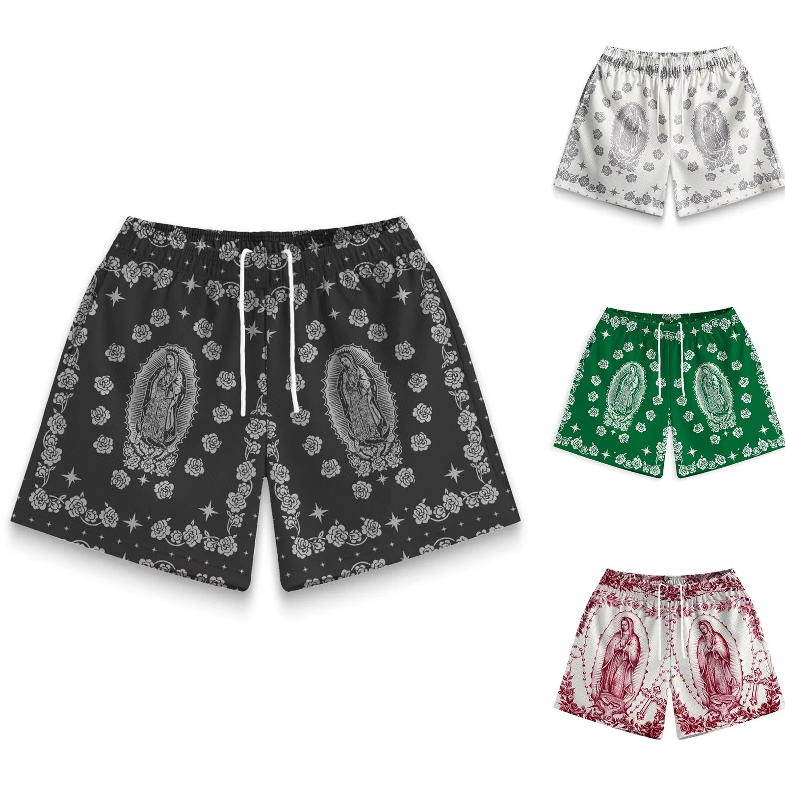 New Men's  Shorts Mesh Breathable Beach Casual Pants Men Beach Pants 3d Kid Board Shorts Swimming Trunks Women Swim Kid Short