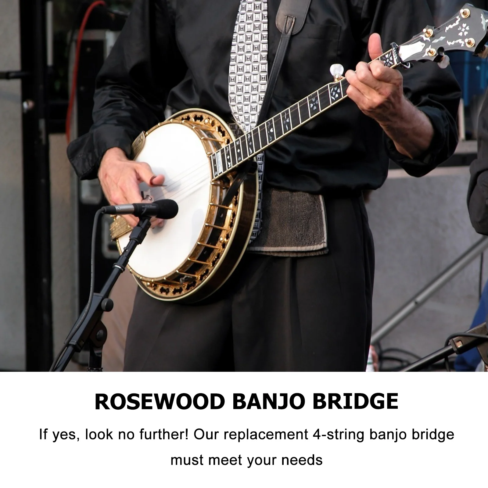 Four String Banjo Bridge for Sale Replacement Resonator and Guitar Accessories Maple Rosewood