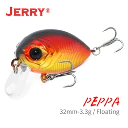 Jerry Peppa Floating Wobblers Fishing Lures Artificial Crankbaits For Perch Trout 32mm 3g Shore Fishing Tackle