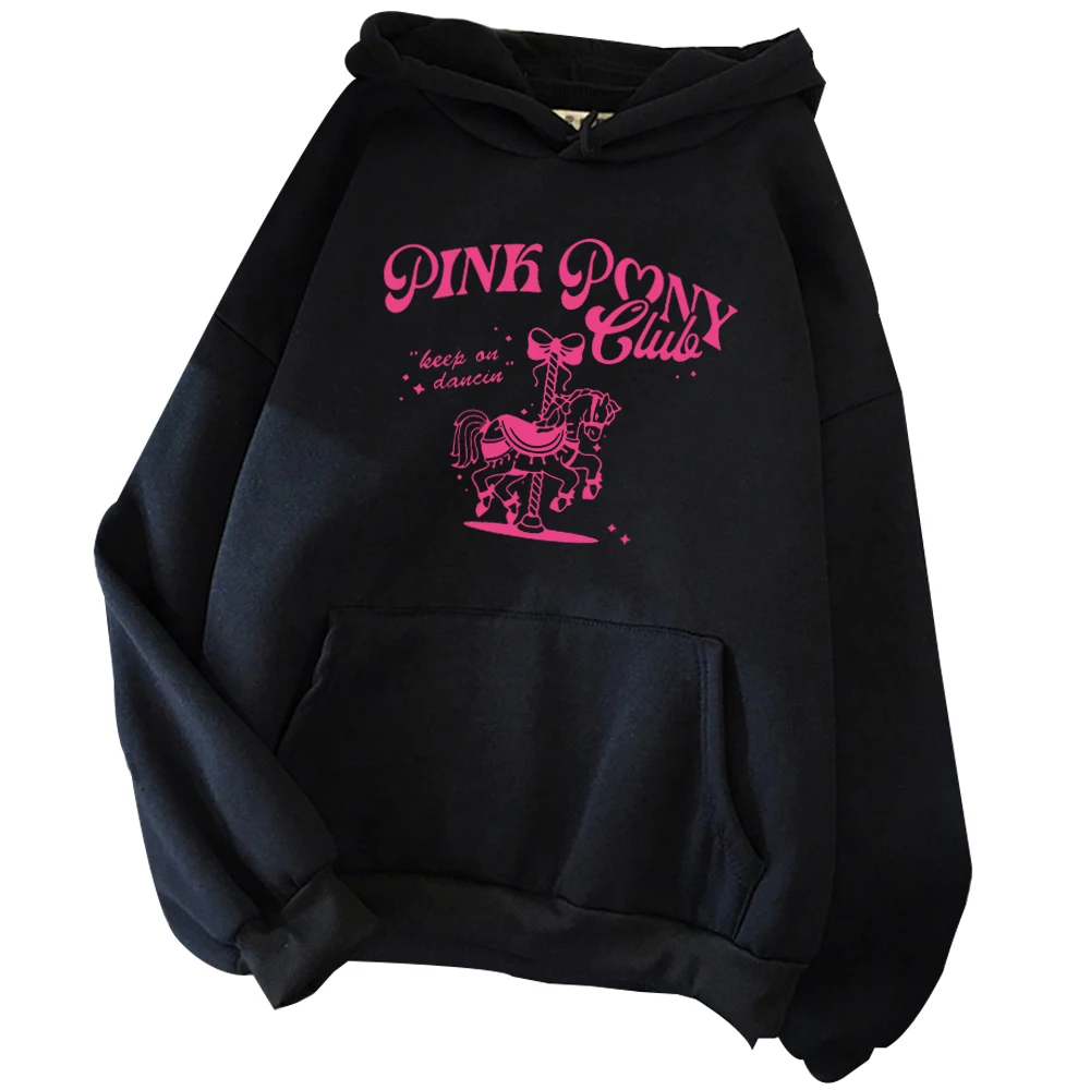 Chappell Roan Pink Pony Club Hoodie Chappell Roan Merch Unisex Harajuku Long Sleeve Sweatshirts