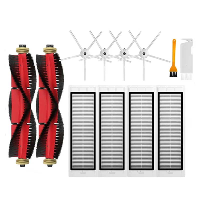 

ABHI-For Xiaomi Roborock S5 Max S50 S55 S5 S6 S6 Maxv S6 Pure E4 E5 Robot Vacuum Kit Main Side Brush Hepa Filter