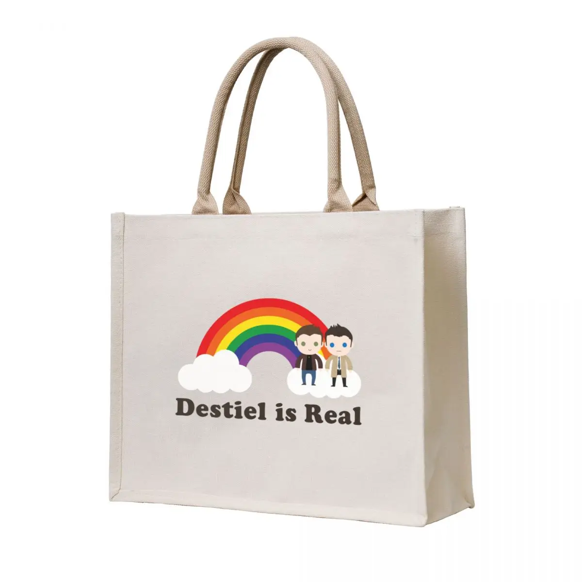 

Destiel is Real Tote Bag tote bag men's Customizable tote bag woman shopping sac pour femme