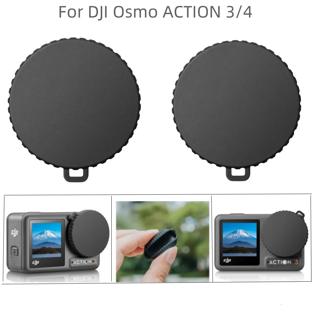 Lens Cover For DJI Osmo ACTION 3/4 Sports Camera Lens Protective Cover Dust And Fall Resistant Cap For DJI Action 4 Accessories