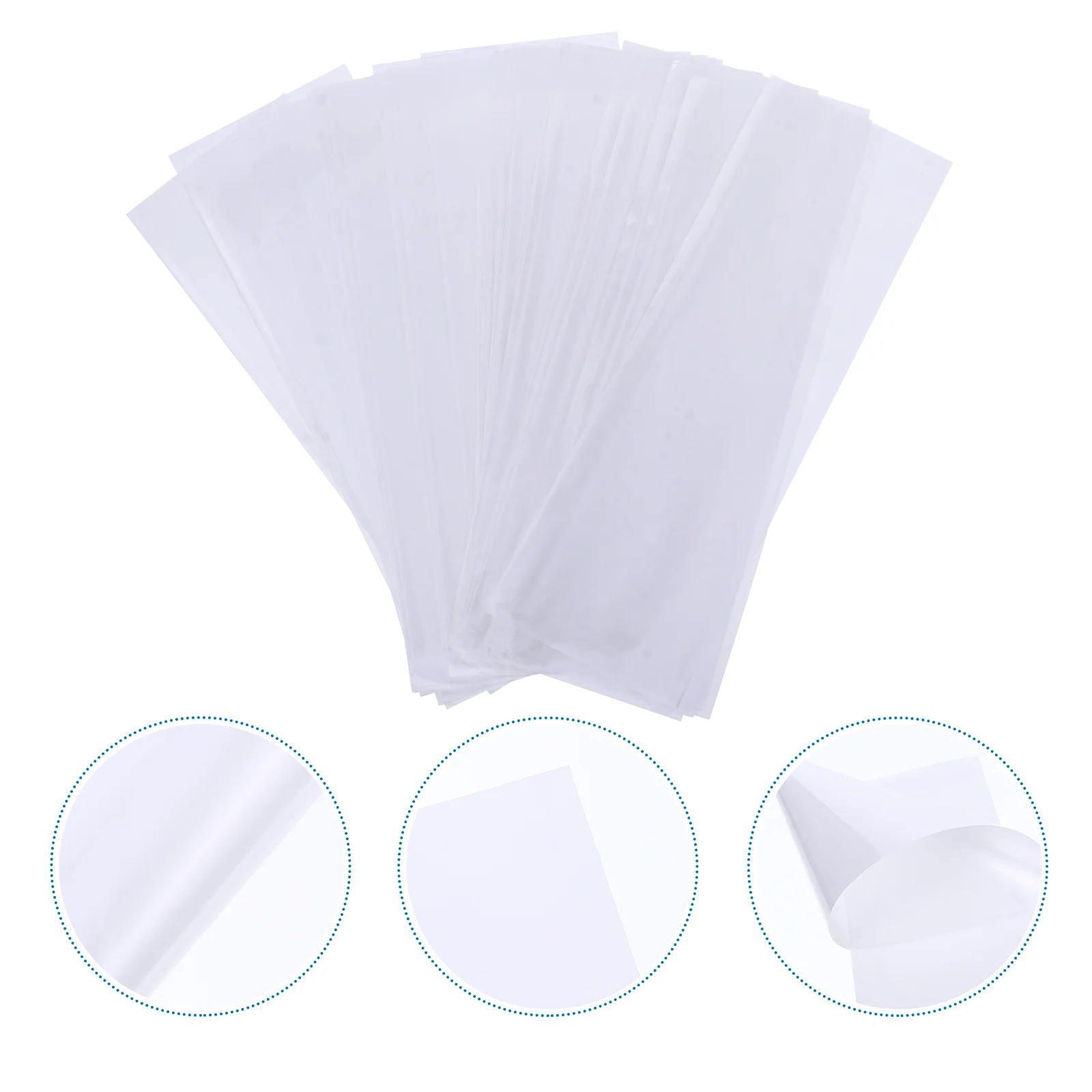 

200 Sheets Clear Nail Polish Hair Dye Paper Release Barber Shop Tool Coloring Hairdressing Salon Dyeing Separating White