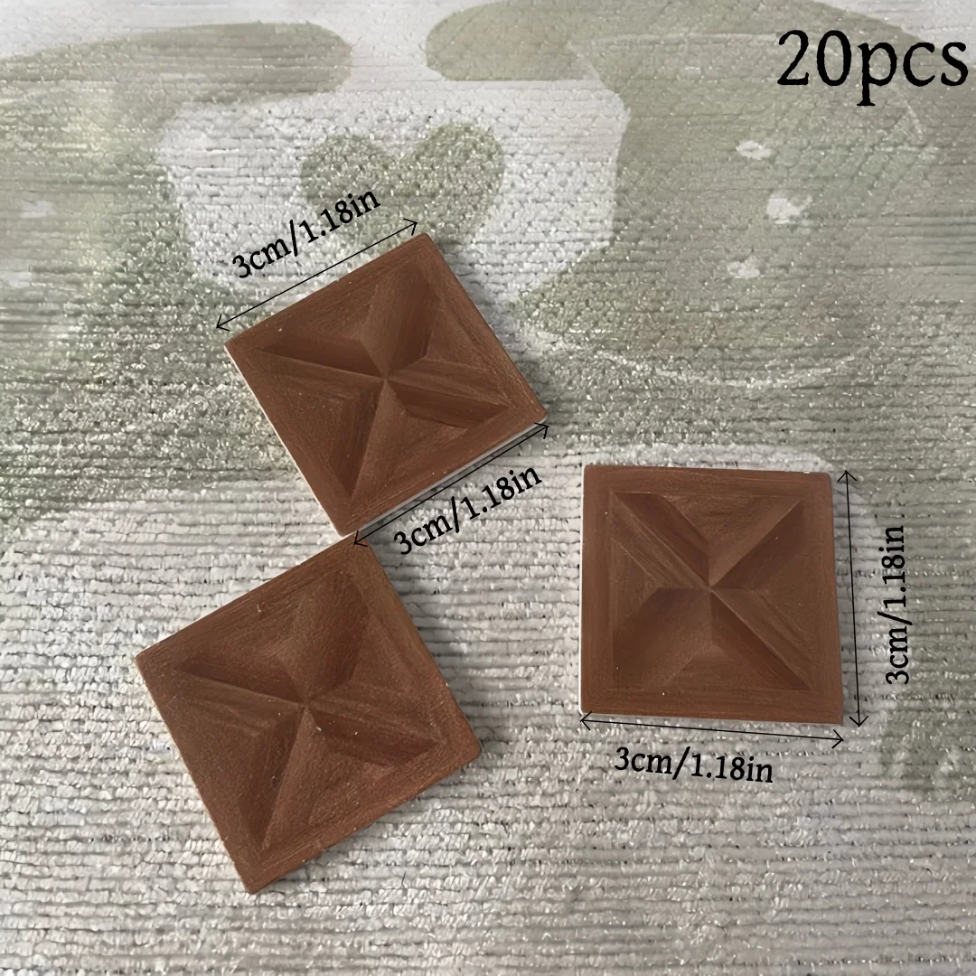 20pcs Simulation Floor, Dollhouse DIY Accessory Miniature Model - Dollhouse Mini DIY Floor - Suitable for Game House Decoration