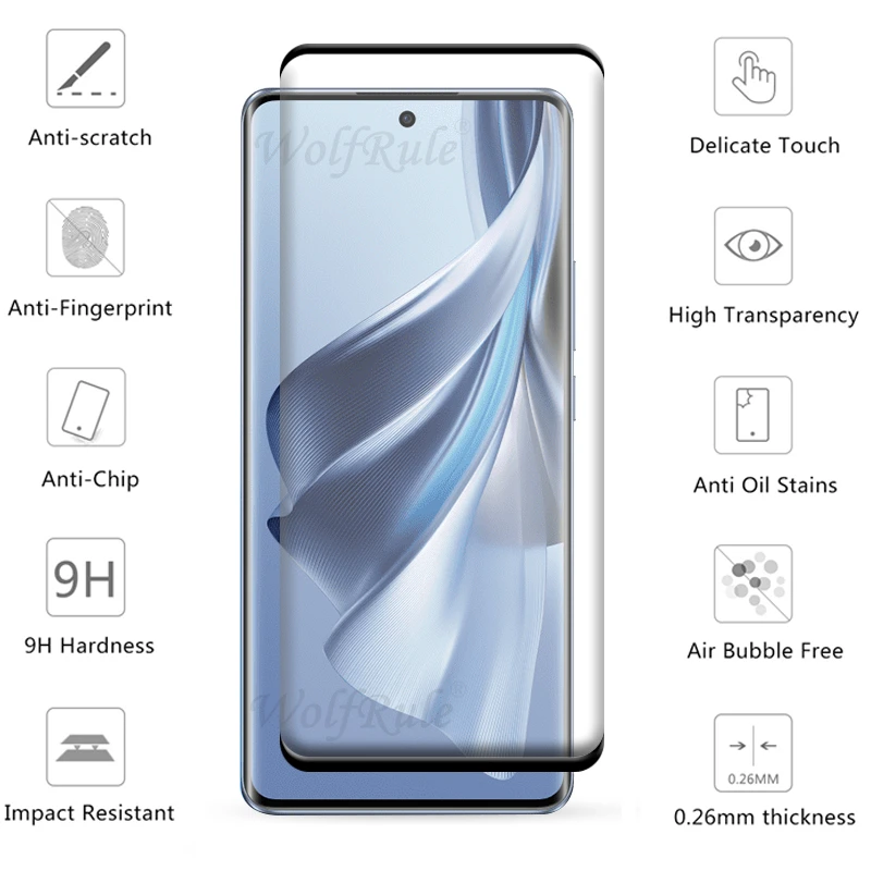 4 w 1 dla Reno 10 5G Szkło OPPO Reno 10 Pro 5G Szkło hartowane Pełna osłona Zakrzywiona osłona ekranu 9H HD Dla Reno 10 Szkło obiektywu