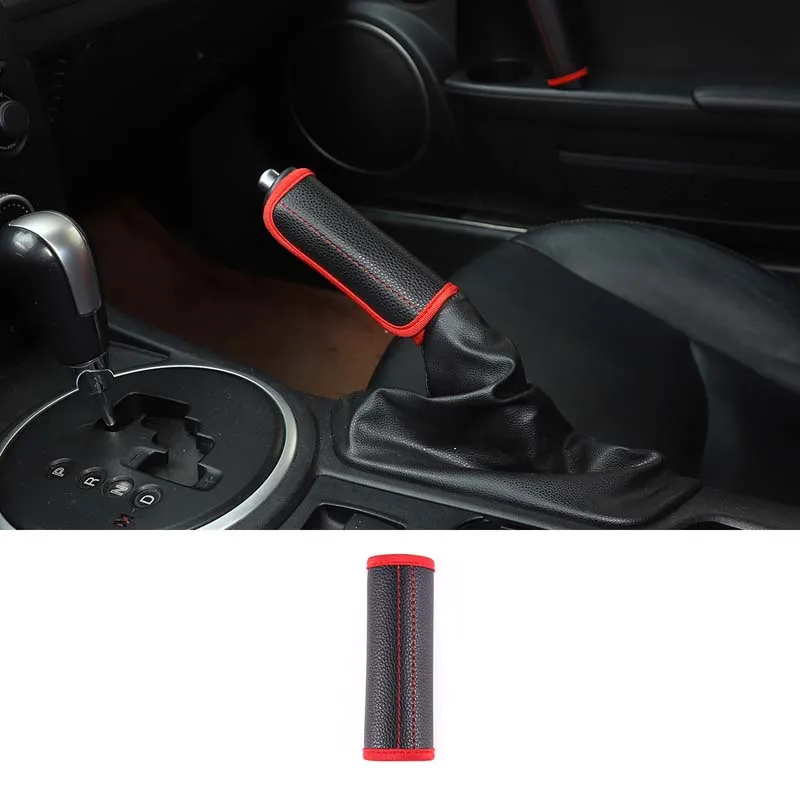 

Leather Gears Handbrake Cover Auto Interior Accessories For Mazda MX-5 2009-2015 Handle Sleeve Car Accessories