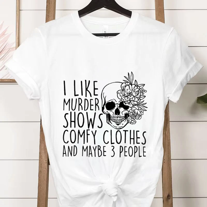 Ropa de verano Me gusta el asesinato عرض ropa com comoda y tal vez 3 شخصا mamá regalos الفقرة mamá مودا موخير camisetas