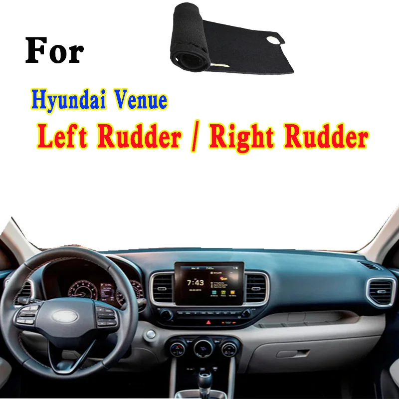 

For Hyundai Venue QXI Car-Styling Dashmat Dashboard Cover Instrument Panel Insulation Protective Pad Ornaments