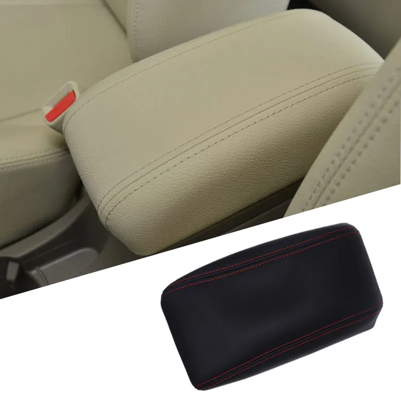 

Soft Leather Center Armrest Cover For Hyundai Tucson 2006 - 2013 Car Interior Center Control Armrest Box Surface Cover Trim