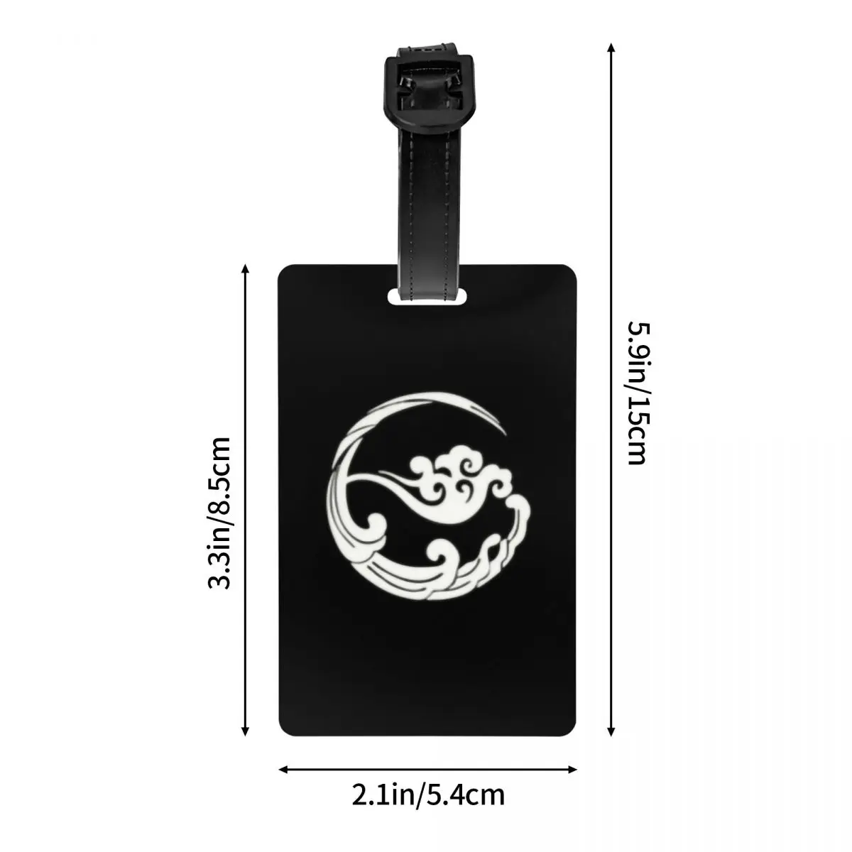 Custom Gusu Lan Sect Logo Luggage Tags for Travel Suitcase The Untamed Wei Wuxian Privacy Cover ID Label