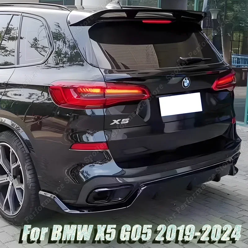 Car Rear Roof Spoiler Wing Lip for BMW X5 G05 30d 40d 40i 45e M50i M50d M Performance Style 2019-2024 Body Kits Accessories