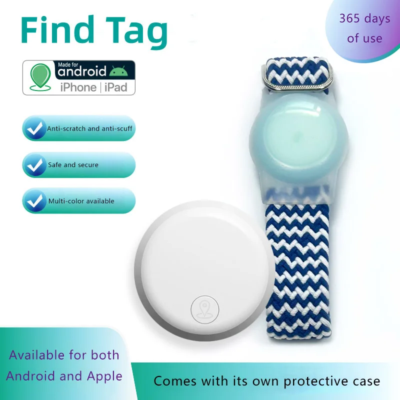 Smart Key Finder Locator GPS Tracking Device Bluetooth Anti Lost Tag Alarm Reminder Works with Apple and Android For Find Pets