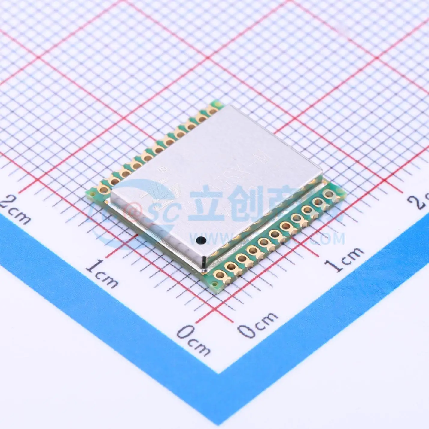 2pcs ZM433SX-M SMD 15x15mm MSK GFSK OOK FSK 20dBm SPI RF Wireless Communication Module for Smart Home System