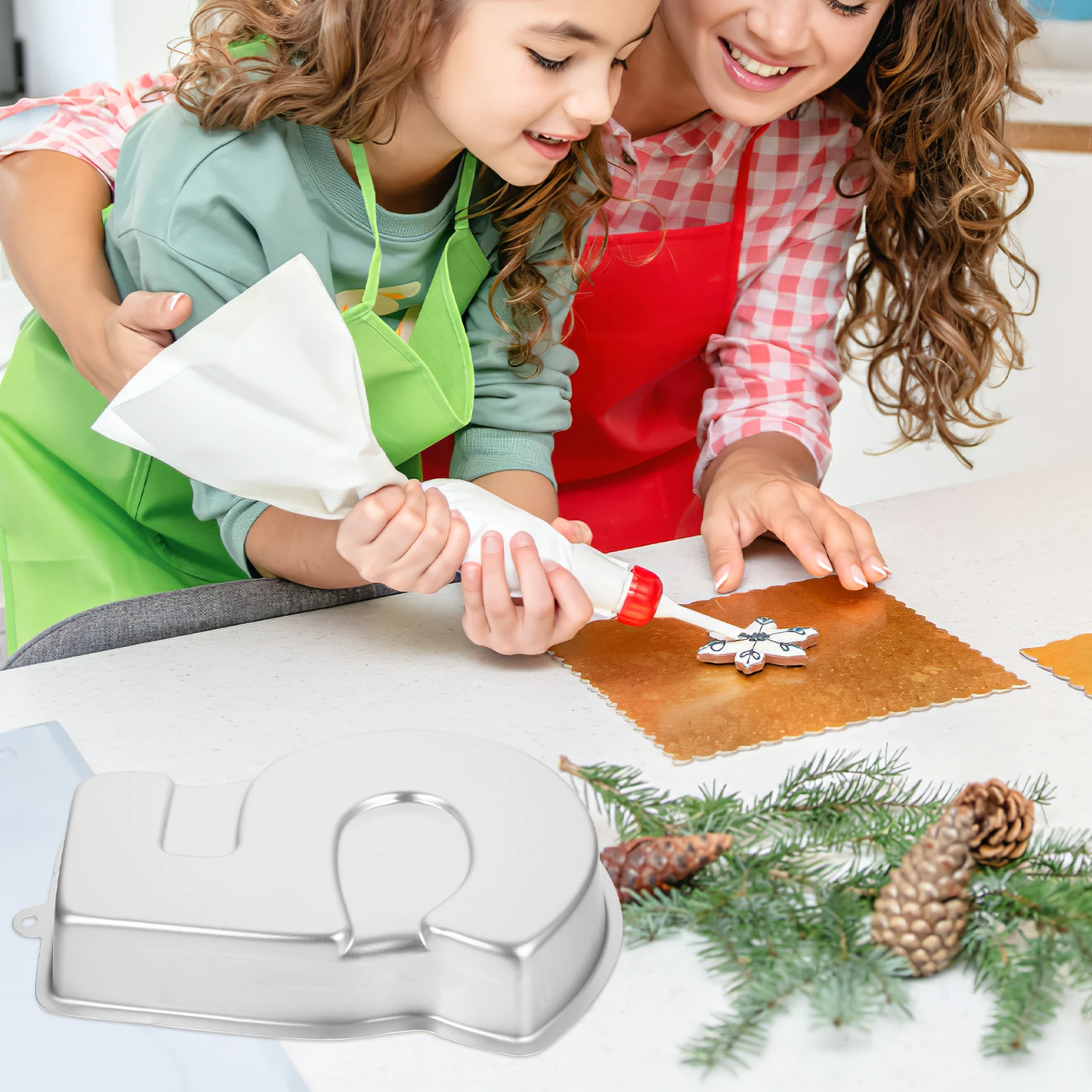 

5 Number Mold Baking Pan Aluminum Kitchen DIY Tool Birthday Supply Small Cake Mold Metal Baking Tool Bakery Number Cake Pan