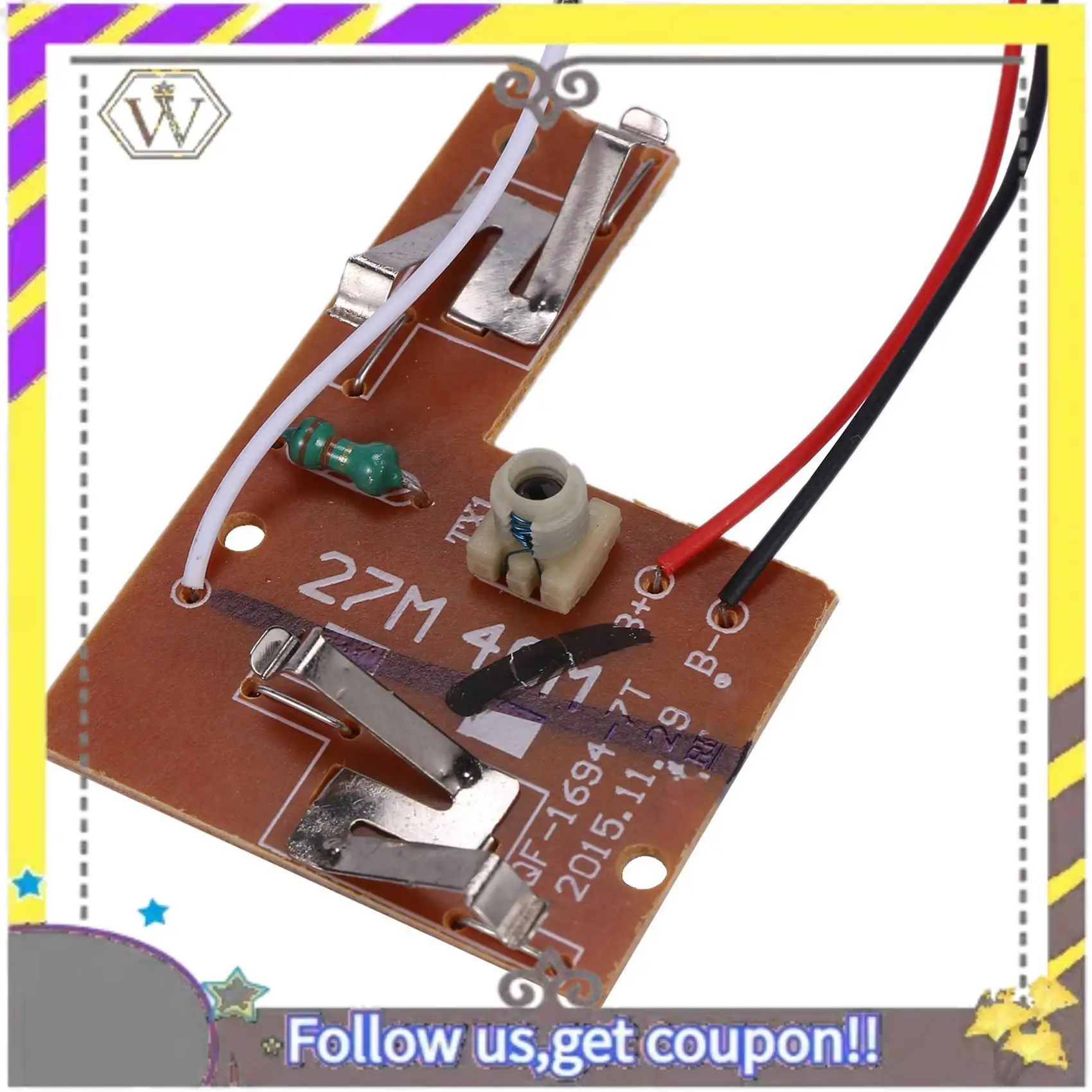 AU33-1 Set 4CH 40MHZ Remote Transmitter & Receiver Board With Antenna For DIY RC Car Robot Remote Control Parts