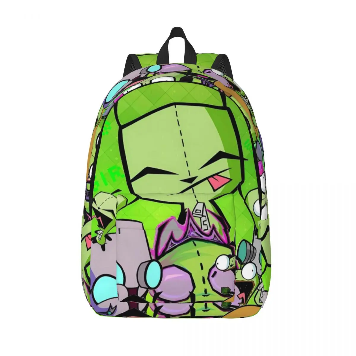 

Invader Zim Gir Cartoon Classical Backpack Durable High School Work Daypack for Men Women Laptop Canvas Bags