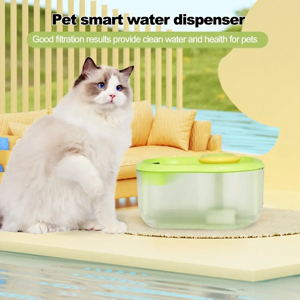 2.2L Pet Water Dispenser,Cat Drinker,Ultra-Quiet Cat Water Fountain,Auto Filter Dog Water Bowl,Pet Supplies,bebedero de gato