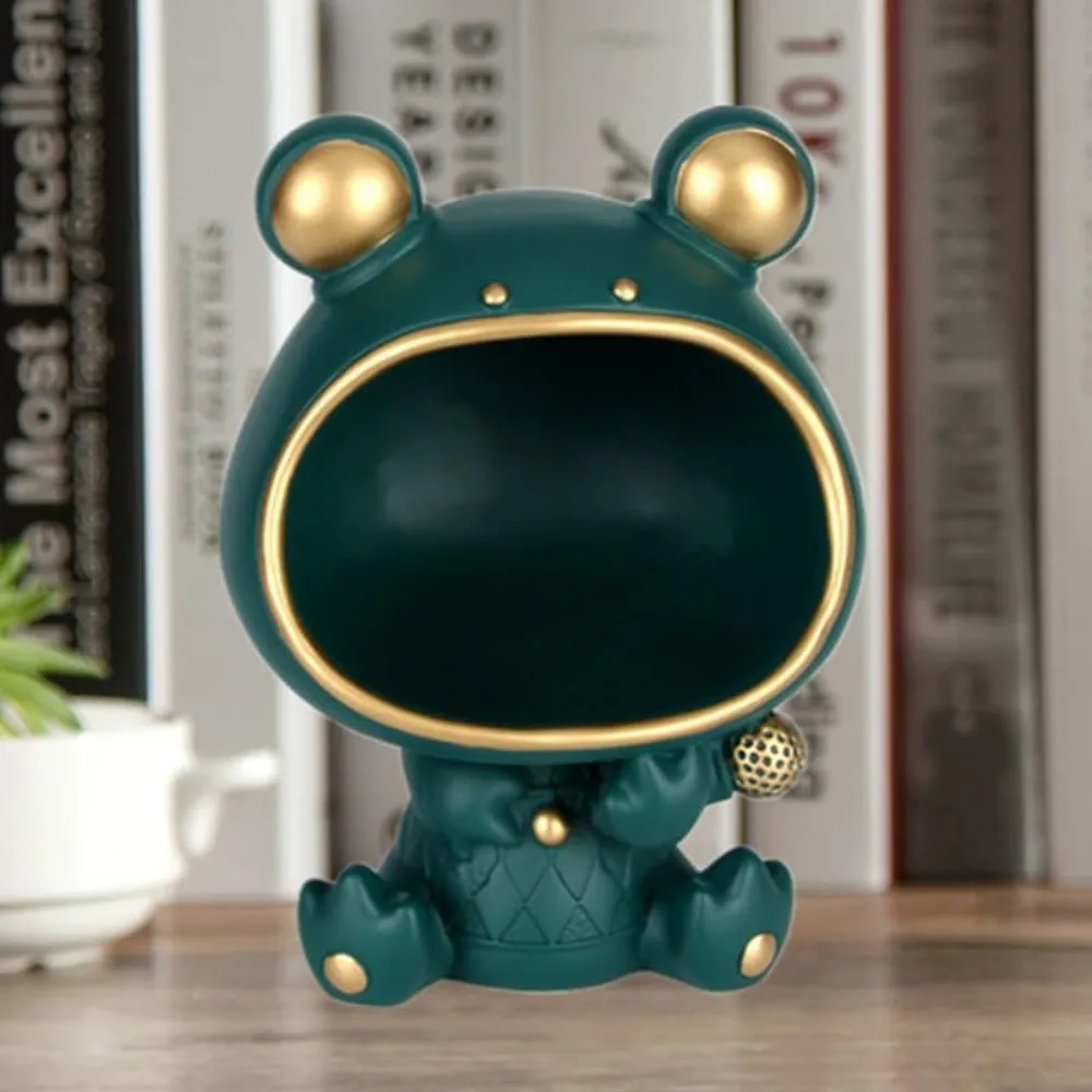 ديكور تخزين بطابع الضفدع للمنزل، وغرفة المعيشة، وخزانة التلفزيون، وخزانة النبيذ، والمدخل، وخزانة الأحذية، وهدايا الانتقال لمنزل جديد