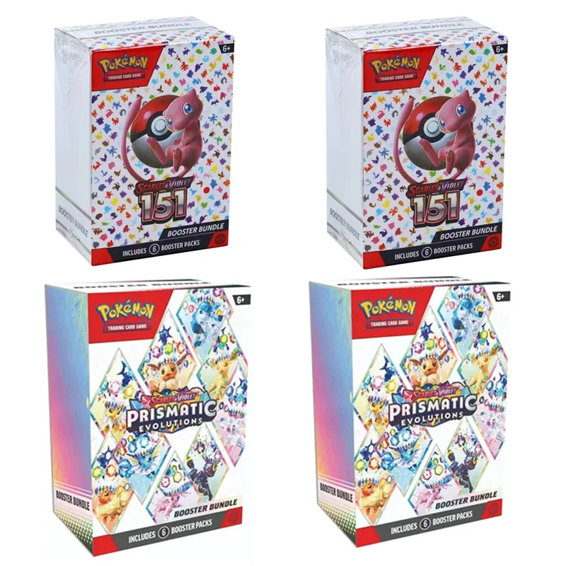cartas-pokemon-destined-rivals-prismatic-evolutions-phantasmal-mega-evolution-151-em-ingles-pacote-de-batalha-presentes-de-transacao